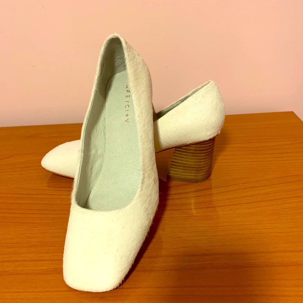 Greycity animal skin heeled shoe